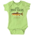thumbnail image 1 of Gill McFinn Fishing Trout Fisherman Romper Boys or Girls Infant Baby Brisco Brands 12M, 1 of 6