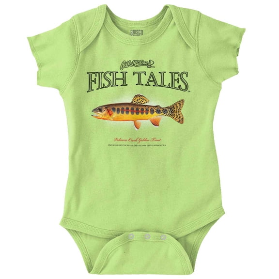 Gill McFinn Fishing Trout Fisherman Romper Boys or Girls Infant Baby Brisco Brands 12M