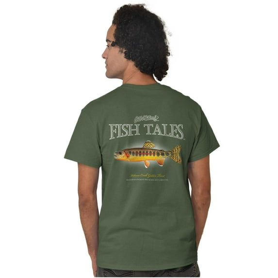 Gill McFinn Fishing Trout Fisherman Plus Size Crewneck Graphic Tee Shirt Brisco Brands 2X