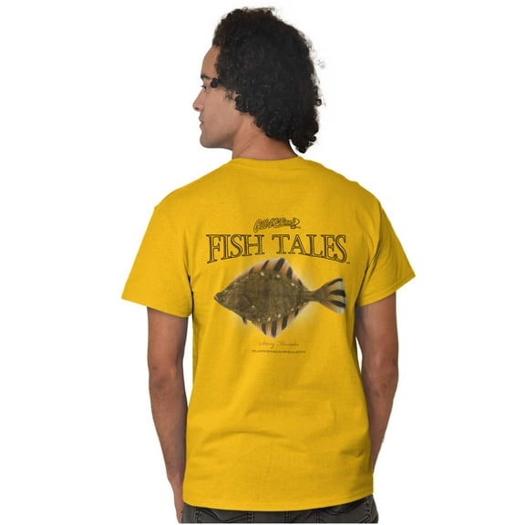 Gill McFinn Flounder Fishing Fish Men's Graphic T Shirt Tees Brisco Brands X