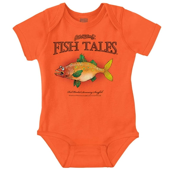 Gill McFinn Funny Fishing Snogfish Romper Boys or Girls Infant Baby Brisco Brands 18M
