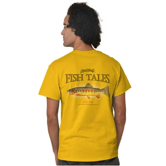 Gill McFinn Golden Trout Fish Fishing Men's Graphic T Shirt Tees Brisco Brands L