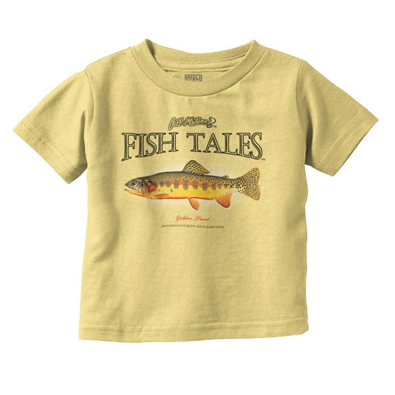 Gill McFinn Golden Trout Fish Fishing Toddler Boy Girl T Shirt Infant Toddler Brisco Brands 12M