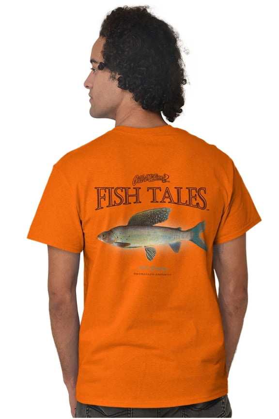 Gill McFinn Grayling Fishing Fisher Men's Graphic T Shirt Tees Brisco Brands X
