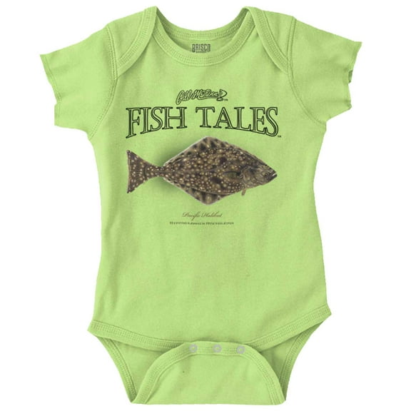 Gill McFinn Halibut Fishing Fisherman Romper Boys or Girls Infant Baby Brisco Brands 12M