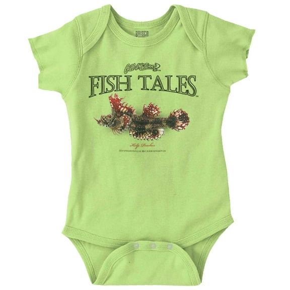Gill McFinn Kelp Fishing Fisher Fish Romper Boys or Girls Infant Baby Brisco Brands 18M