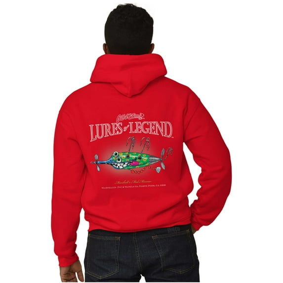 Gill McFinn Mad Minnow Fishing Fisher Unisex Fleece Graphic Zip Up Hoodie Brisco Brands 2X
