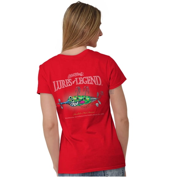 Gill McFinn Mad Minnow Fishing Fisher Womens Fitted Plus Size Graphic Tee Brisco Brands 2X