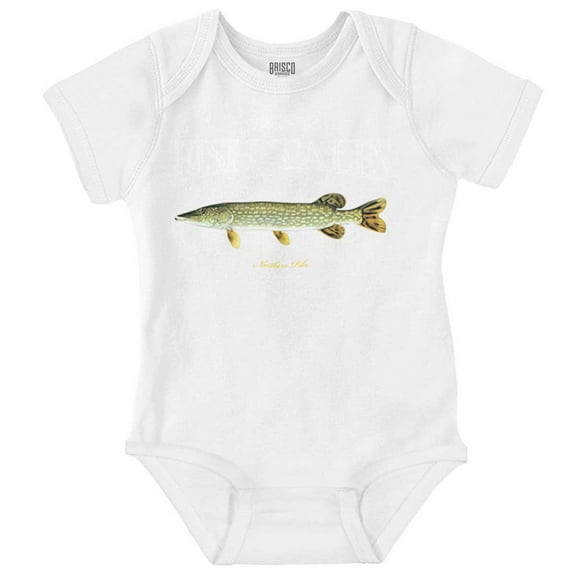 Gill McFinn Northern Pike Fishing Romper Boys or Girls Infant Baby Brisco Brands 12M