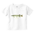 thumbnail image 1 of Gill McFinn Northern Pike Fishing Toddler Boy Girl T Shirt Infant Toddler Brisco Brands 12M, 1 of 6