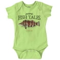 thumbnail image 1 of Gill McFinn Painted Greenling Fishing Romper Boys or Girls Infant Baby Brisco Brands 12M, 1 of 6