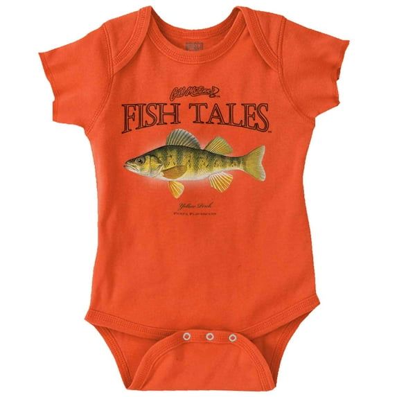 Gill McFinn Perch Fish Angler Fishing Romper Boys or Girls Infant Baby Brisco Brands 12M