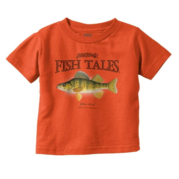 Gill McFinn Perch Fish Angler Fishing Toddler Boy Girl T Shirt Infant Toddler Brisco Brands 12M