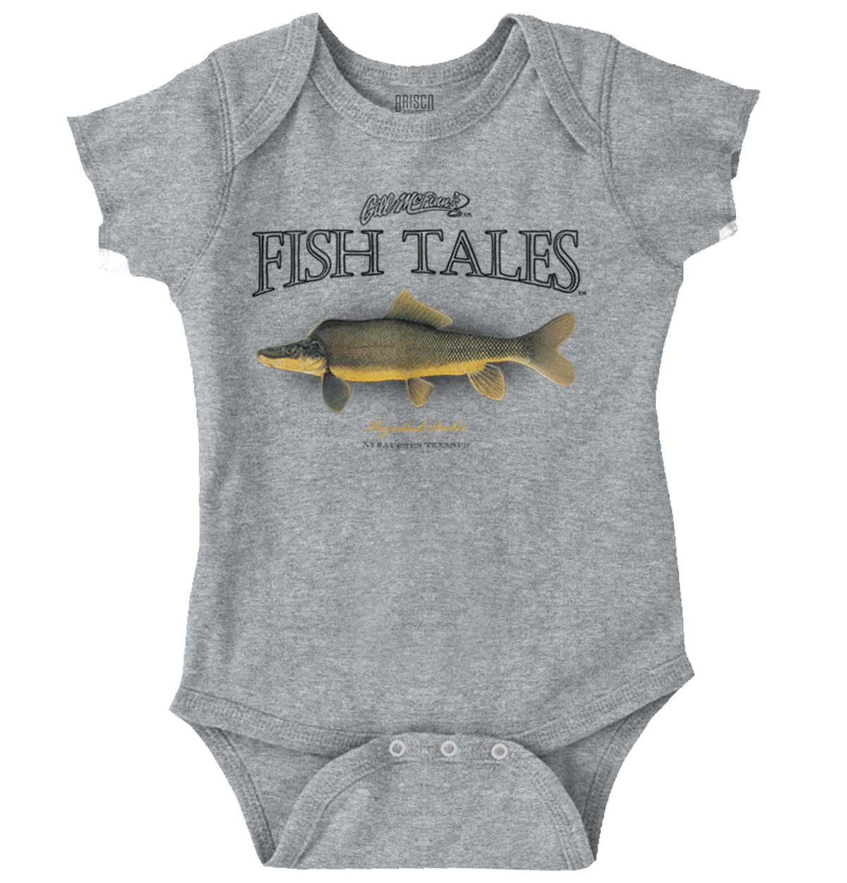 Inktastic Grandpa Fishing Buddy Girls Fish Girls Baby Bodysuit 