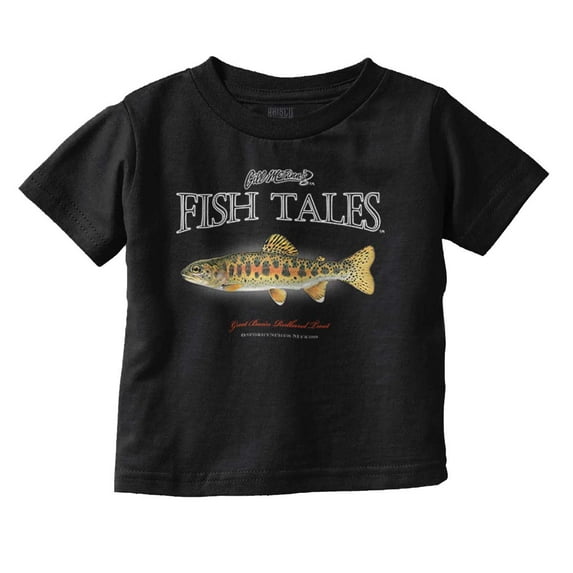 Gill McFinn Redbank Trout Fishing Toddler Boy Girl T Shirt Infant Toddler Brisco Brands 4T