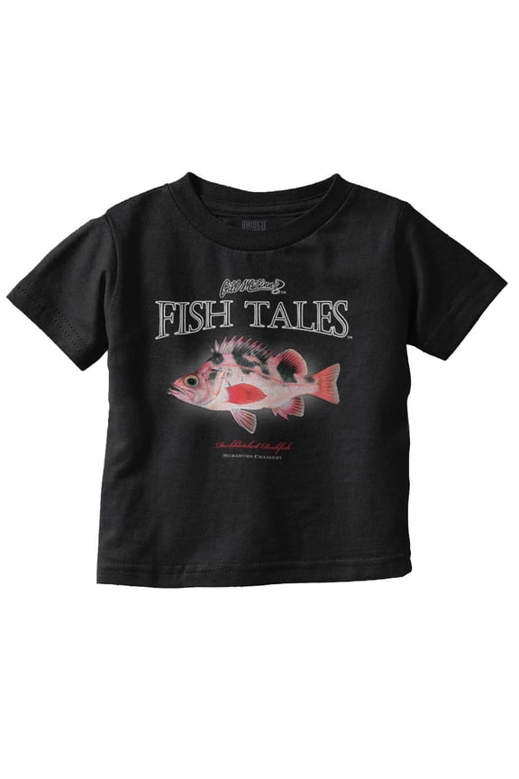 Gill McFinn Rockfish Fisherman Fish Toddler Boy Girl T Shirt Infant Toddler Brisco Brands 3T