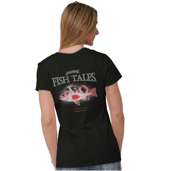 Gill McFinn Rockfish Fisherman Fish Womens Fitted Plus Size Graphic Tee Brisco Brands 2X