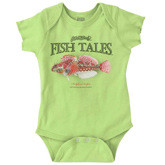 Gill McFinn Sculpin Fisherman Fishing Romper Boys or Girls Infant Baby Brisco Brands 12M