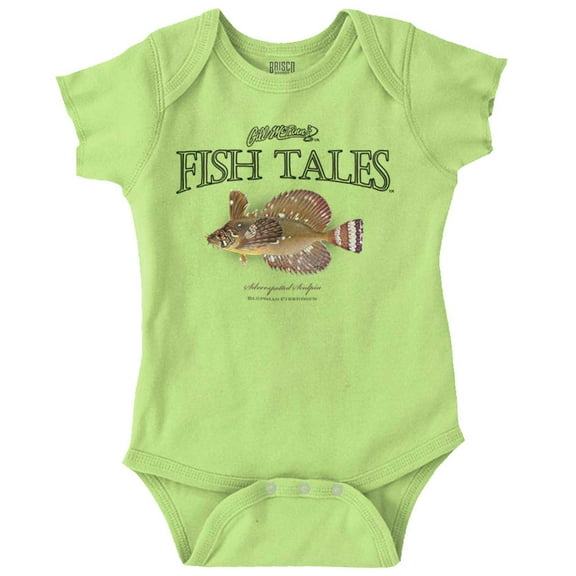 Gill McFinn Sculpin Fishing Fisherman Romper Boys or Girls Infant Baby Brisco Brands 12M