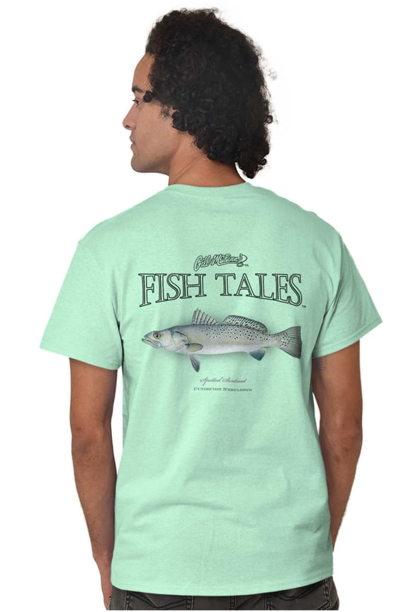 Gill McFinn Spotted Seatrout Fishing Men's Graphic T Shirt Tees Brisco Brands M