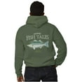 thumbnail image 1 of Gill McFinn Striped Bass Fisherman Unisex Plus Fleece Graphic Hoodie Brisco Brands 2X, 1 of 5