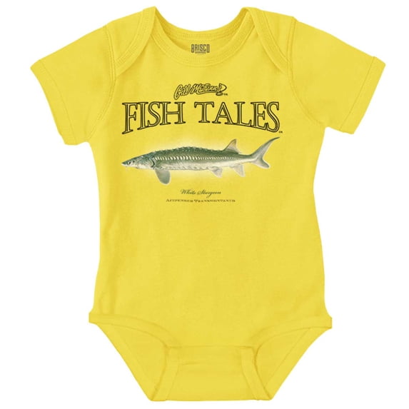 Gill McFinn Sturgeon Fisherman Fisher Romper Boys or Girls Infant Baby Brisco Brands 12M