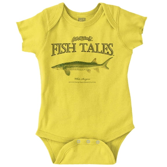 Gill McFinn Sturgeon Fisherman Fisher Romper Boys or Girls Infant Baby Brisco Brands 18M