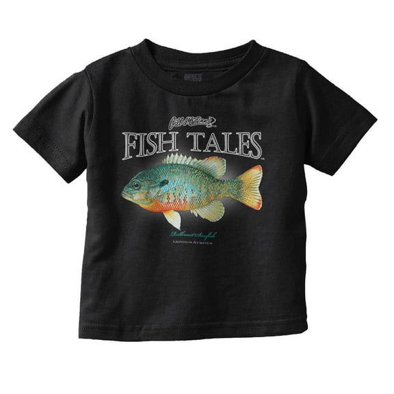 Gill McFinn Sunfish Fisherman Fishing Toddler Boy Girl T Shirt Infant Toddler Brisco Brands 12M