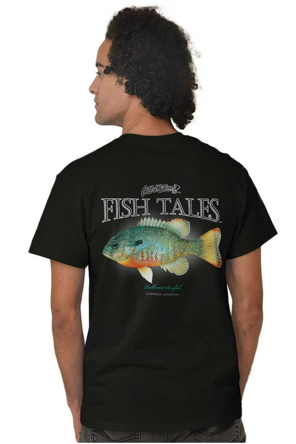 Gill McFinn Sunfish Fisherman Fishing Plus Size Crewneck Graphic Tee Shirt Brisco Brands 3X