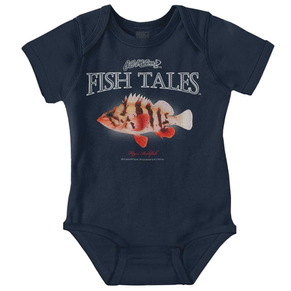 Gill McFinn Tiger Rockfish Fishing Romper Boys or Girls Infant Baby Brisco Brands NB