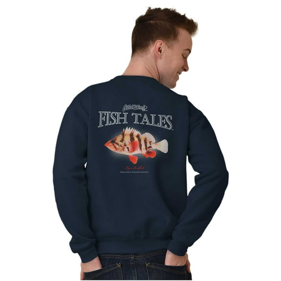 Gill McFinn Tiger Rockfish Fishing Unisex Plus Fleece Graphic Sweatshirt Brisco Brands 2X