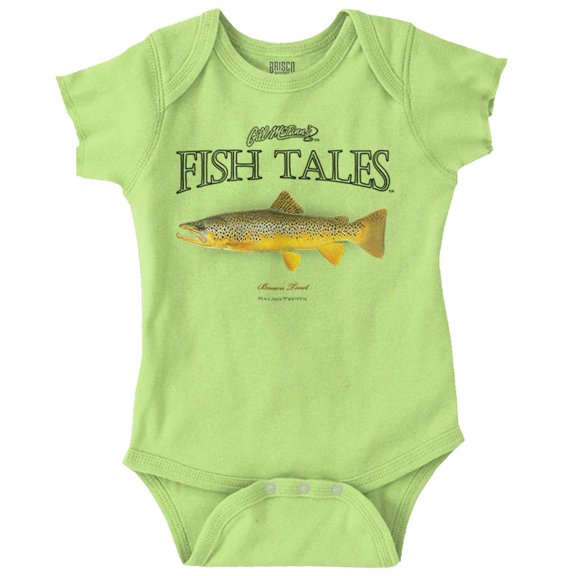 Gill McFinn Trout Fishing Angler Fish Romper Boys or Girls Infant Baby Brisco Brands 12M