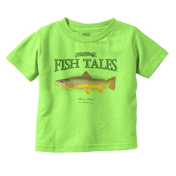 Gill McFinn Trout Fishing Angler Fish Toddler Boy Girl T Shirt Infant Toddler Brisco Brands 12M