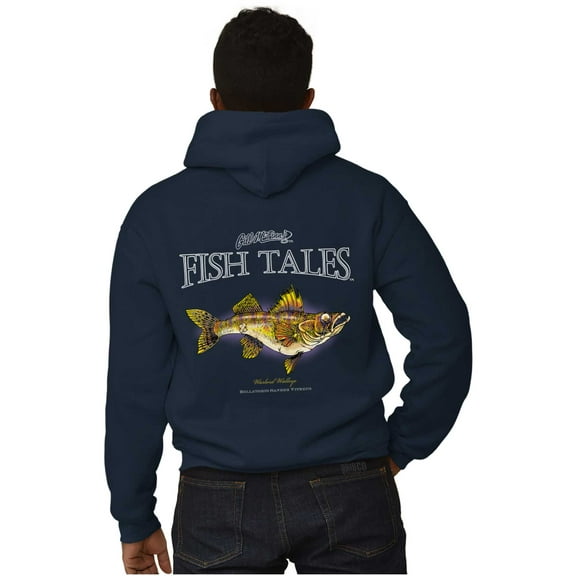 Gill McFinn Warlord Walleye Fishing Unisex Plus Size Zip Hoodie Brisco Brands 2X