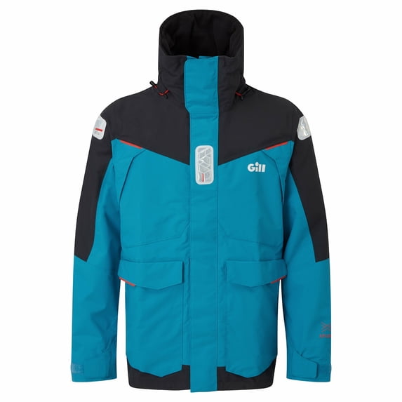 Gill Men's OS2 Offshore Sailing Jacket - Water & Stain Repellent (Bluejay, Large)