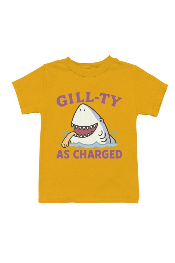 Gill-ty Shark Humor Design Youth's T-shirt