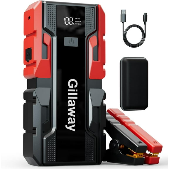 Gillaway 001B 3000A Car Jump Starter Battery Pack (up to 9.0L Gas and 7.0L Diesel Engine), 12V Car Battery Charger, Jump Box with USB 3.0 Power Bank