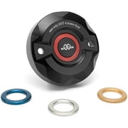 GILLES TOOLING Reservoir Cover - Brake - Front - Black BRC-06-B