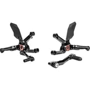 GILLES TOOLING MUE2 Rearset - Black - Triumph MUE2-T01-B