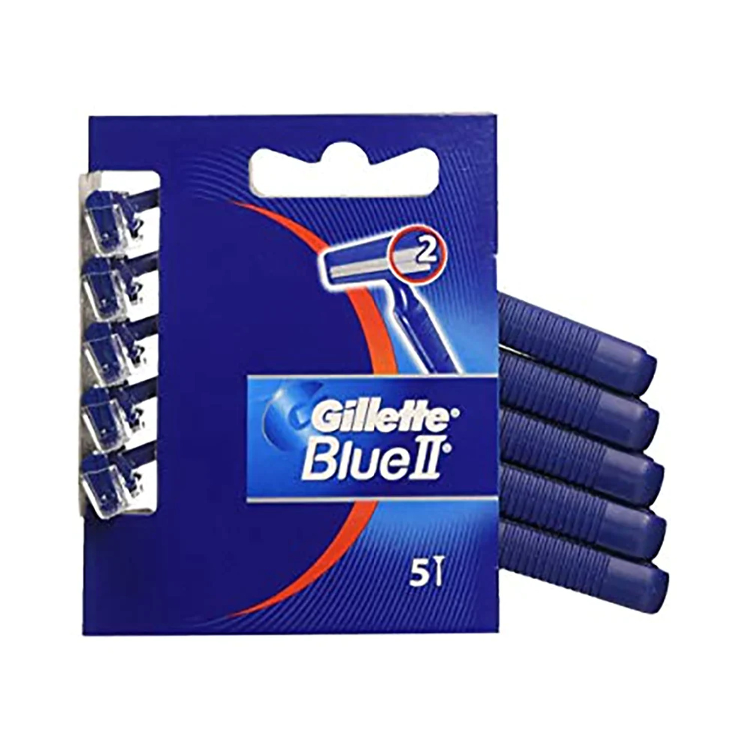 Gillette 2 Men's Disposable Razor, 5 Units Pack of 2