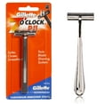thumbnail image 1 of Gillette 7 O'Clock PII Trac II Razor + Trac II Chrome Handle + Schick Slim Twin ST for Sensitive Skin, 1 of 2