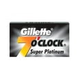 thumbnail image 1 of Gillette 7 O'Clock Super Platinum Double Edge Safety Razor Refill Blades, 1 of 1