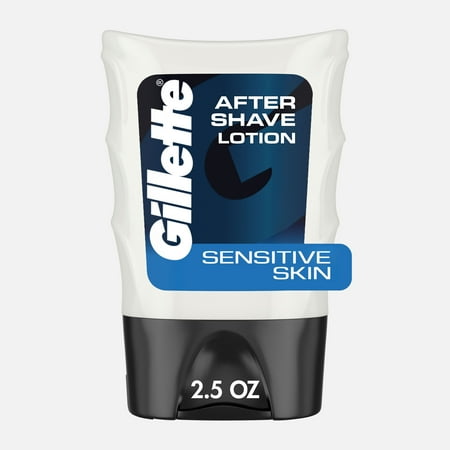 Gillette After Shave Lotion for Men, Hydrating Moisturizer for Sensitive Skin, Light Fragrance, 2.5 oz