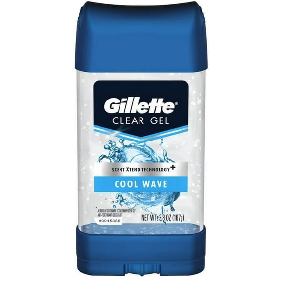 Gillette Anti-Perspirant Deodorant Clear Gel, Cool Wave 3.8 oz