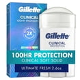 thumbnail image 1 of Gillette Clinical Antiperspirant Deodorant for Men, Soft Solid Ultimate Fresh, 2.6 oz, 1 of 12