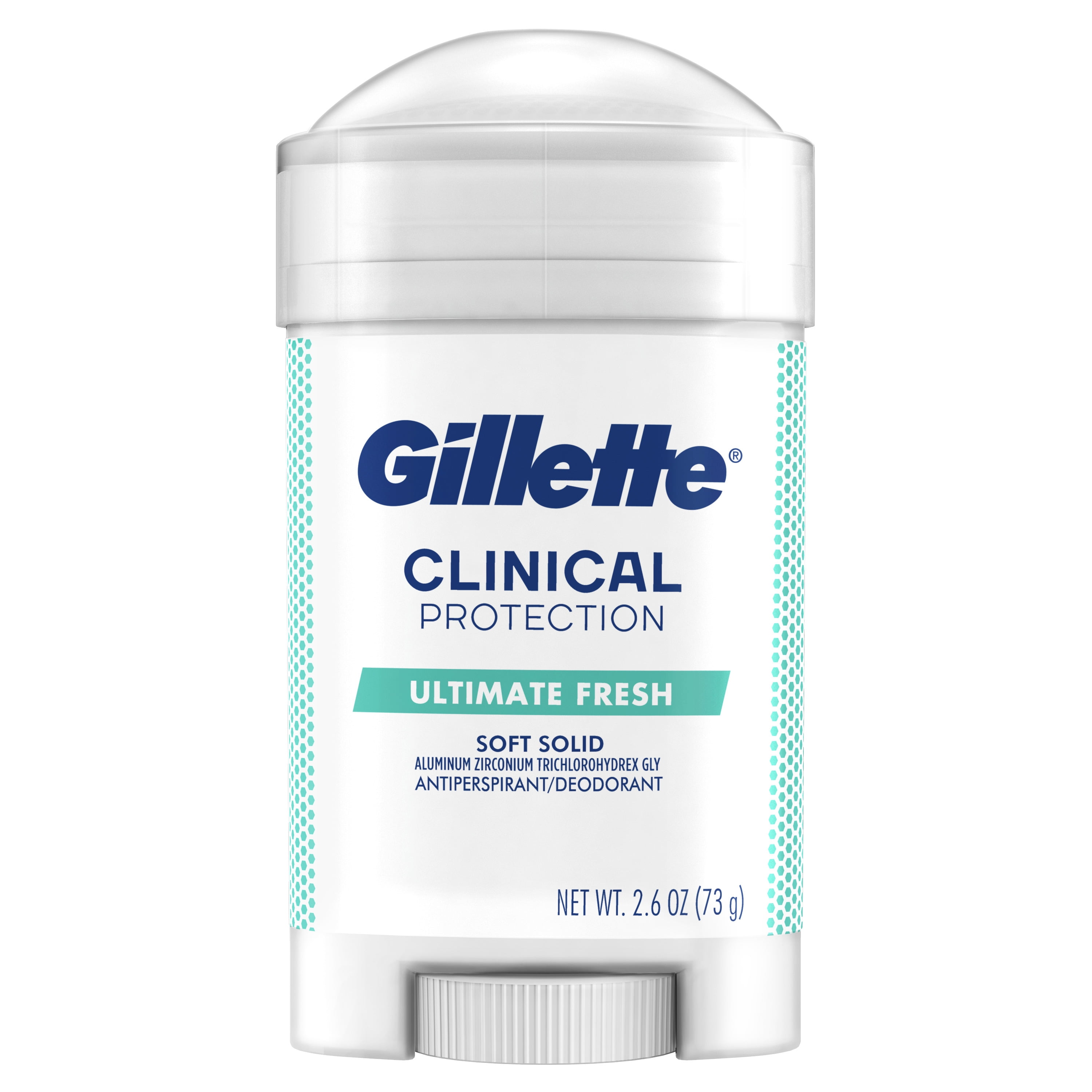 Gillette Antiperspirant Deodorant for Men, Clinical Soft Solid, Ultimate  Fresh, 72 Hr. Sweat Protection, 2.6 oz