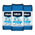 thumbnail image 1 of Gillette Antiperspirant Deodorant for Men, Cool Wave Scent, Clear Gel, 3.8 Oz (Pack of 3), 1 of 4