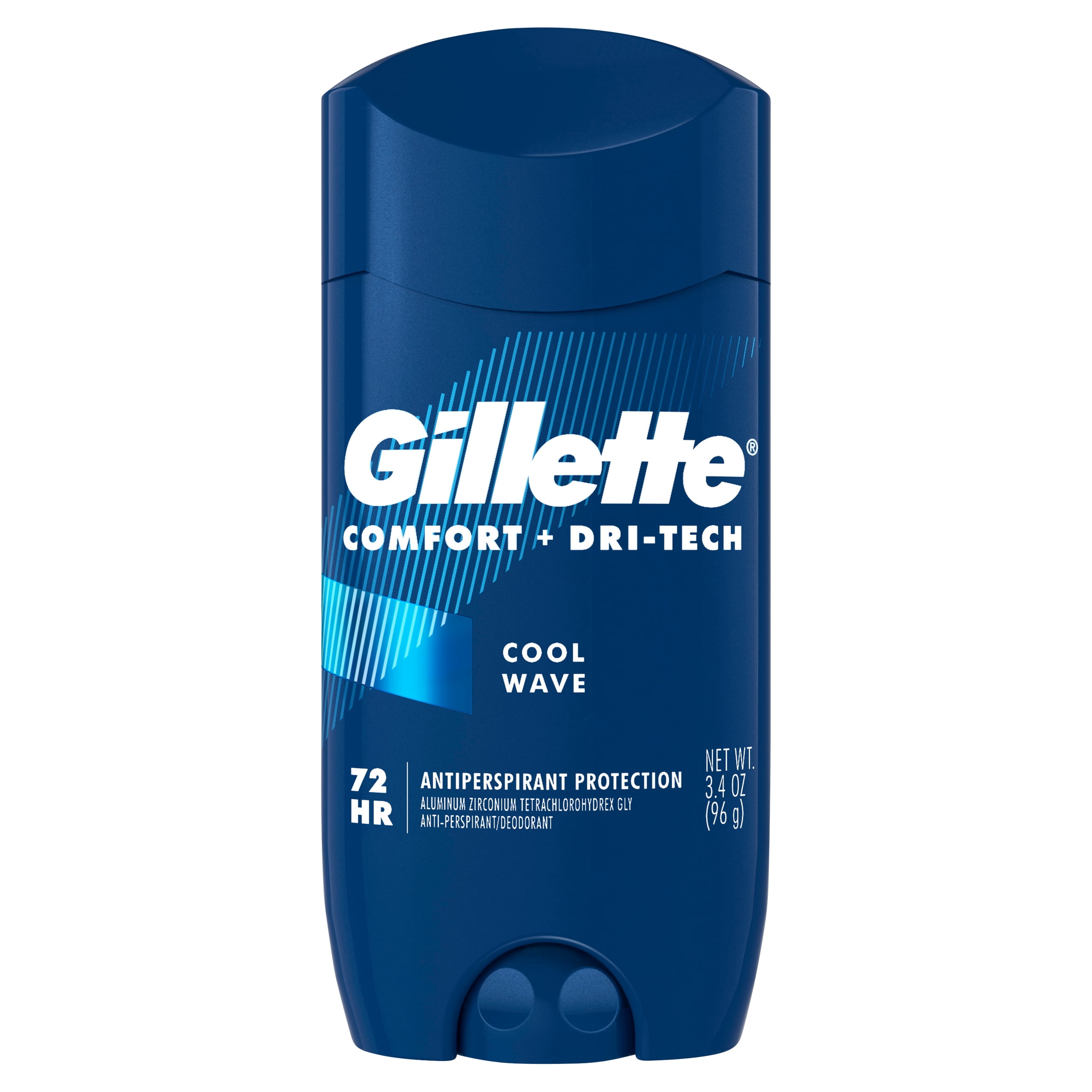Gillette Invisible Solid Antiperspirant Deodorant for Men, Cool Wave, 3.4oz
