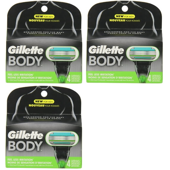 Gillette Body Razor Cartridges 12 Count