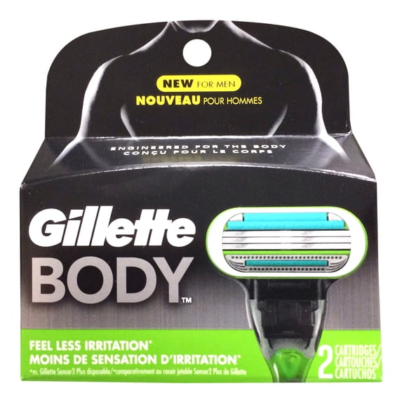 Gillette Body Razor for Men, 4 Count